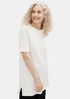 Textured Stretch Rib Round Neck Tunic