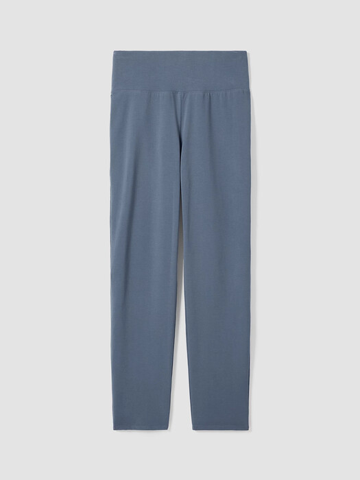 Pima Cotton Stretch Jersey High-Waisted Pant