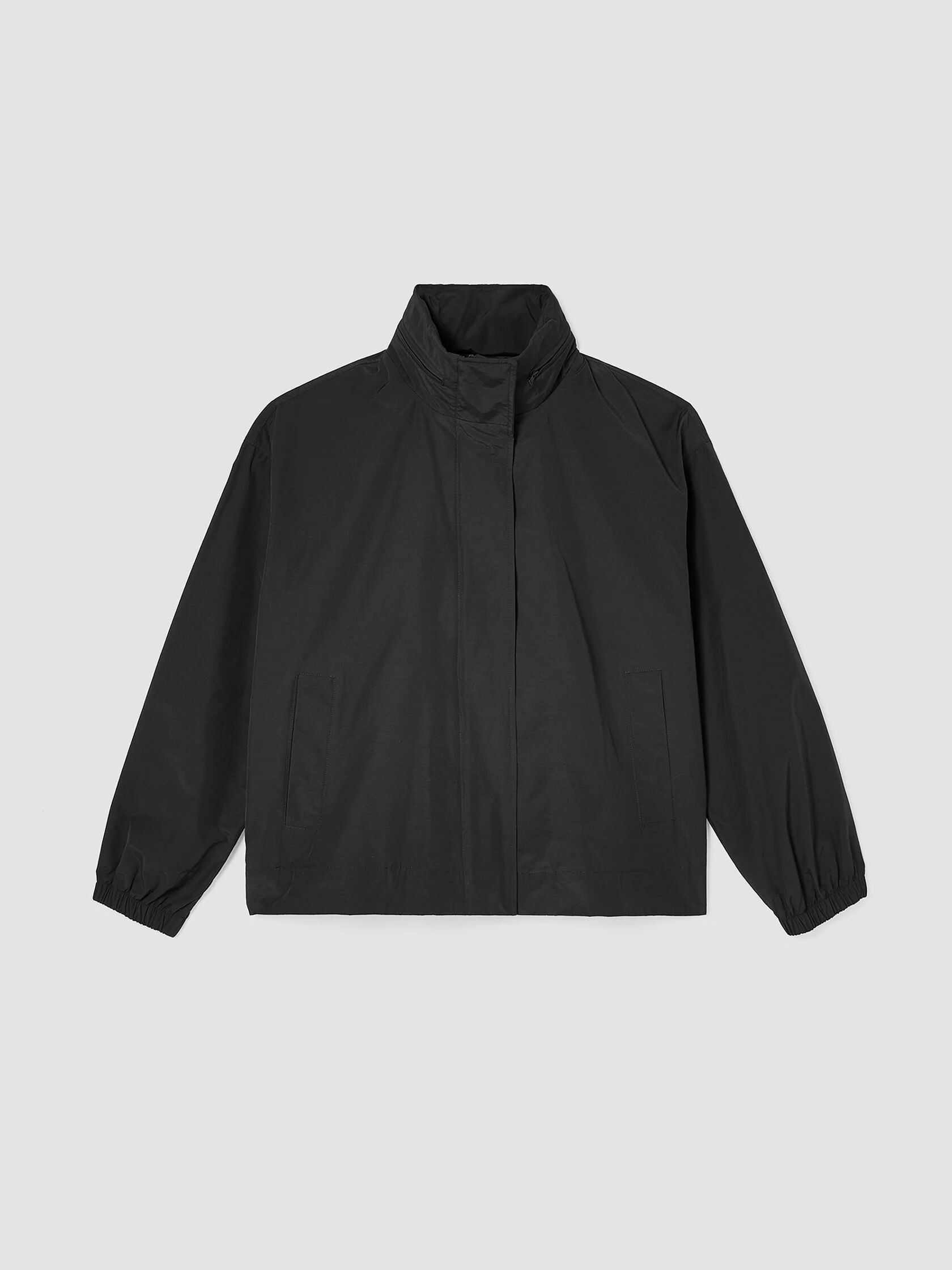 Light Cotton Nylon Stand Collar Coat