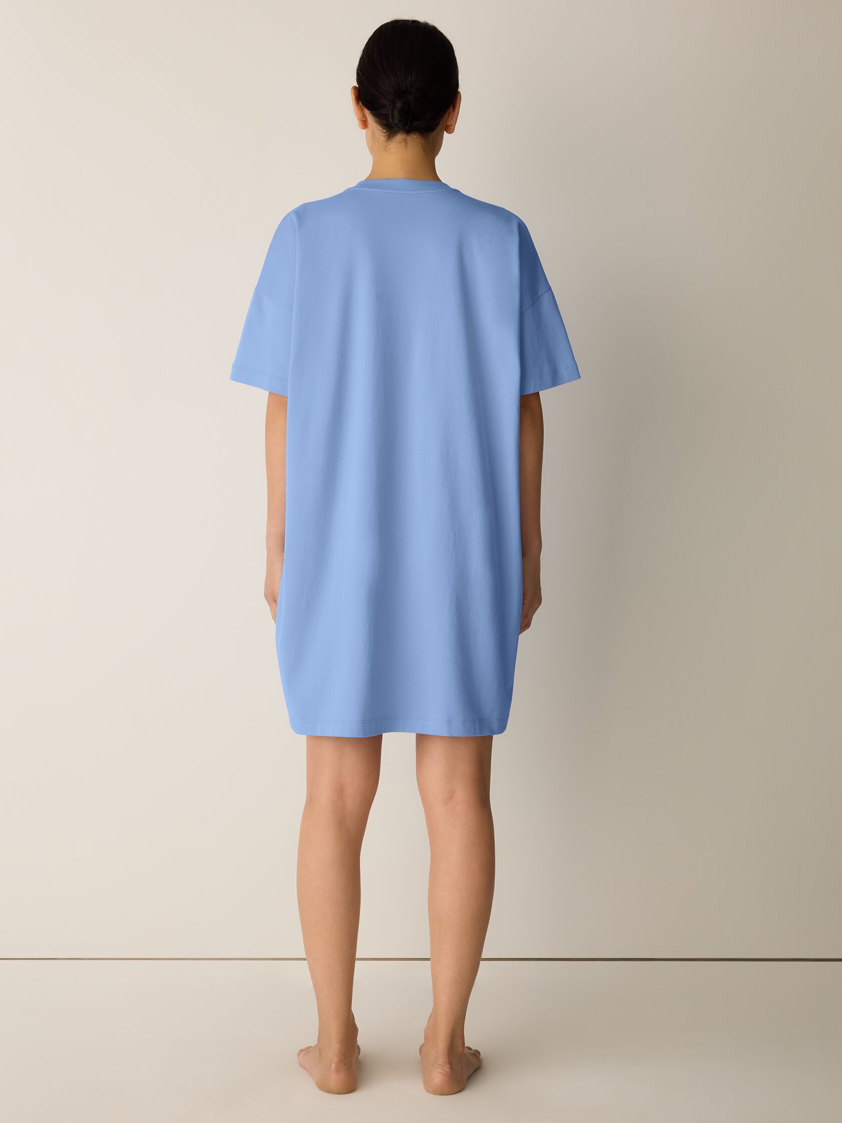 Organic Cotton Interlock Crew Neck Sleep Dress