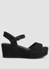 Mime Tumbled Nubuck Platform Sandal