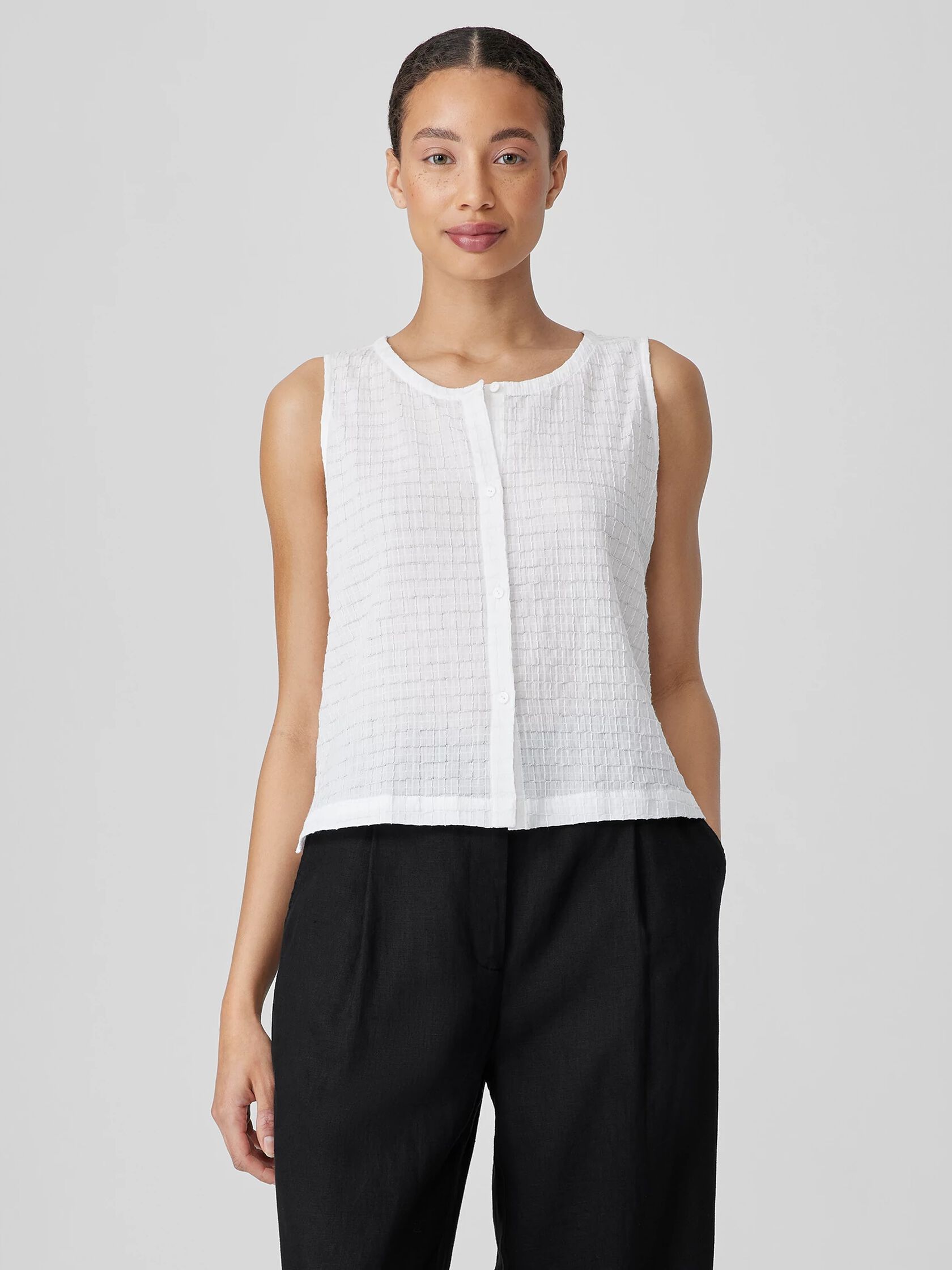 Organic Cotton Voile Box Vest