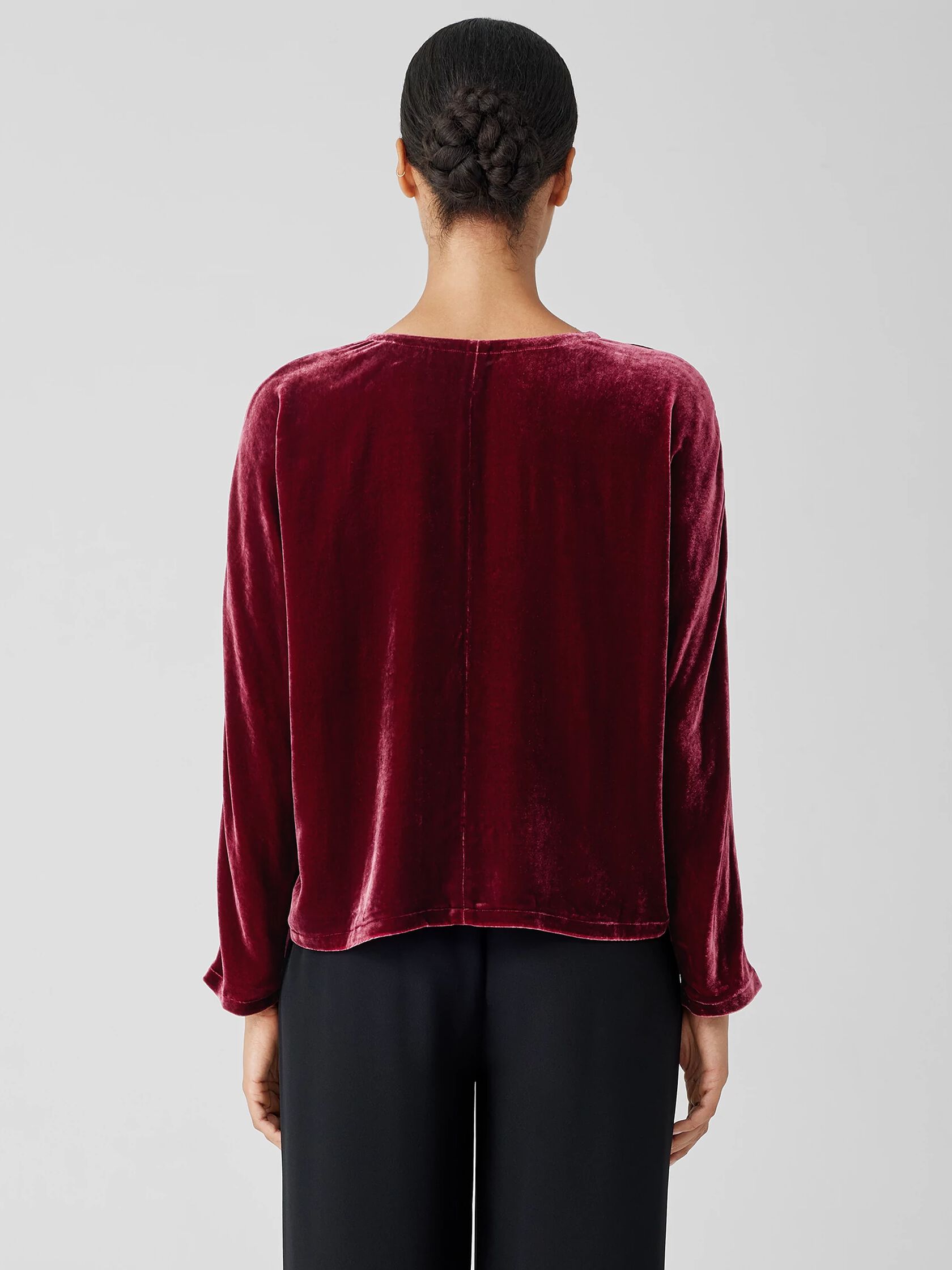 Velvet V-Neck Top