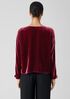 Velvet V-Neck Top