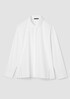 Organic Cotton Poplin Classic Collar Swing Shirt