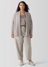 Italian Cashmere High Collar Cardigan