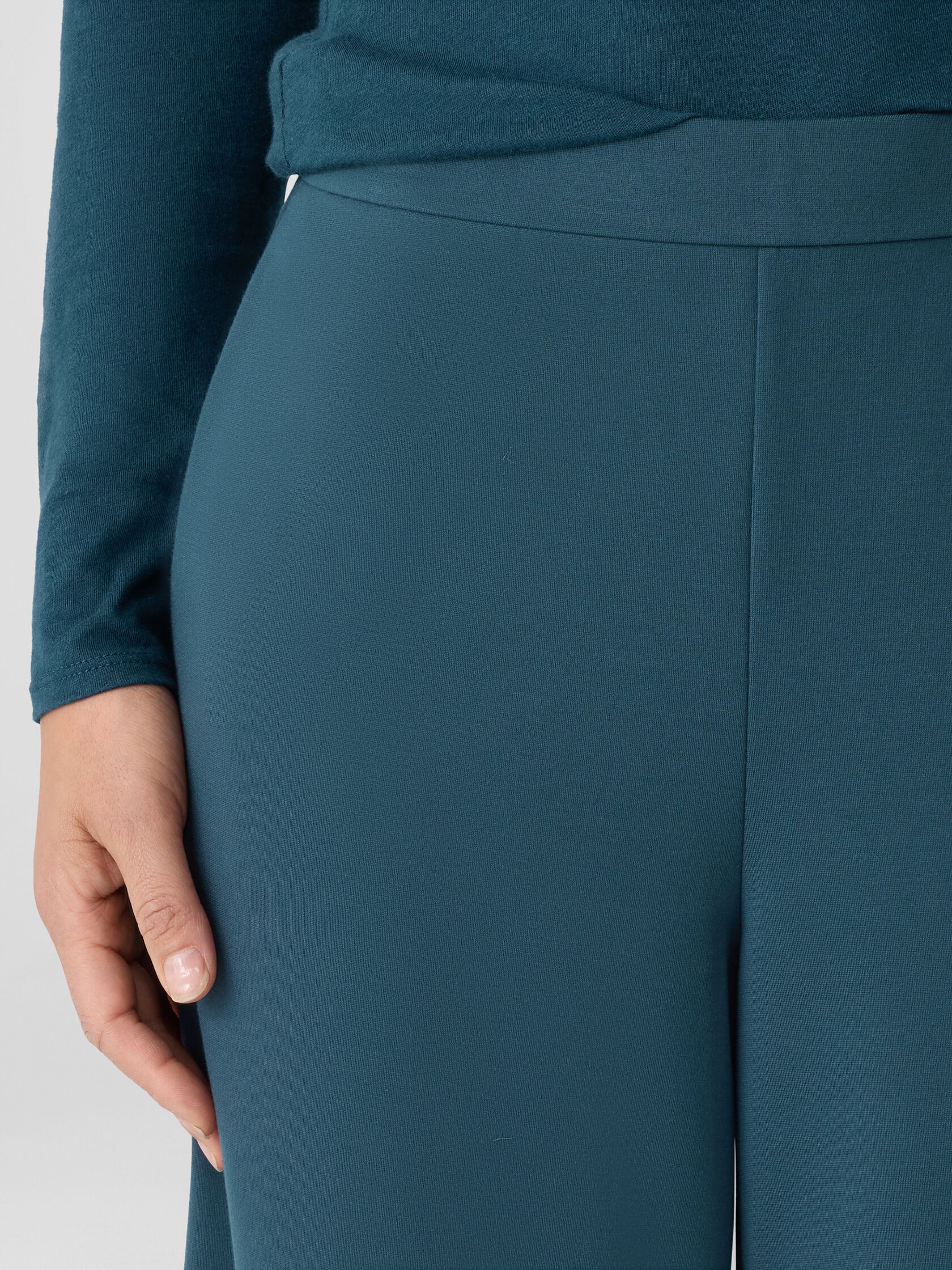 Washable Flex Ponte Wide-Leg Pant