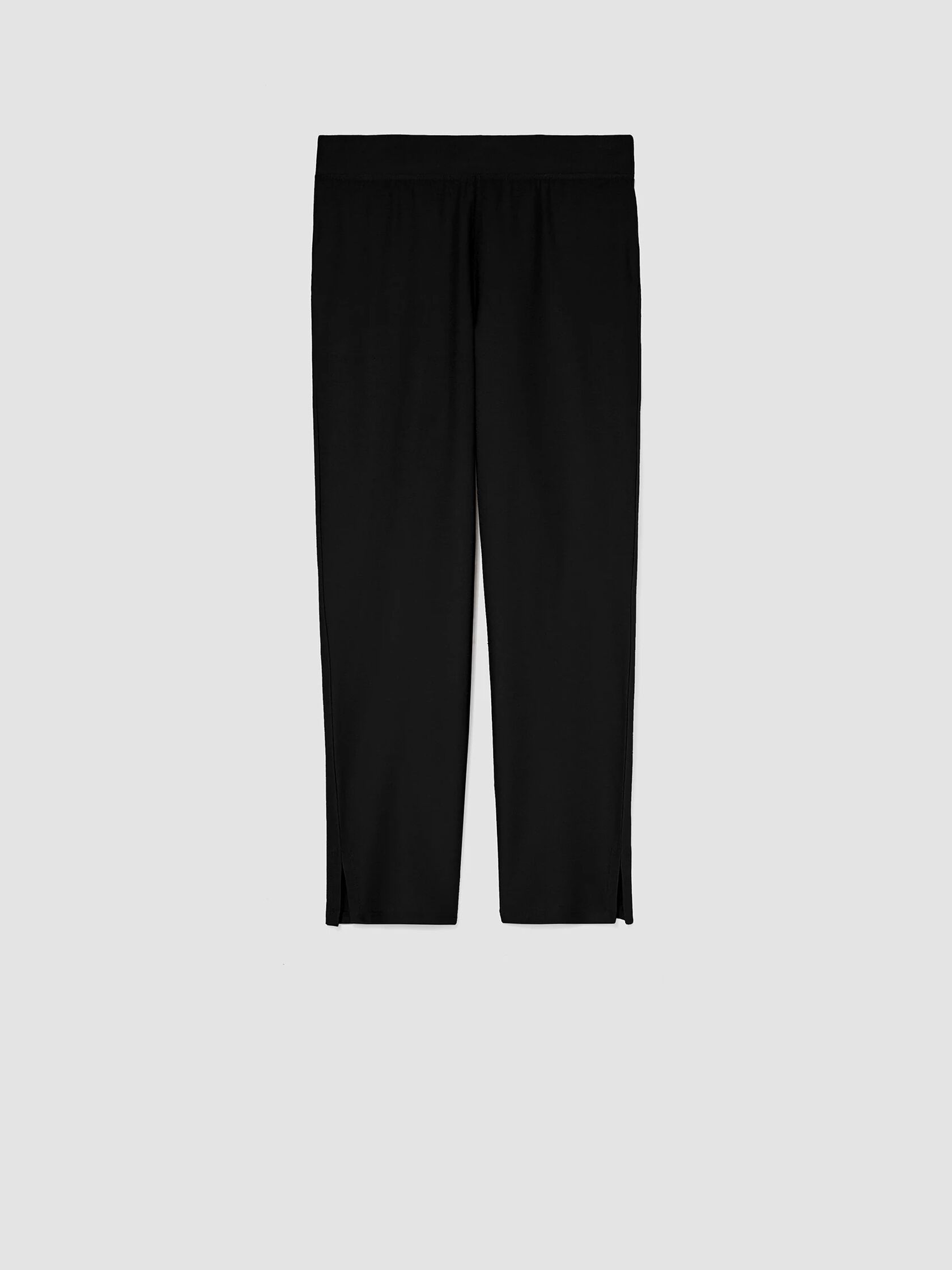 Washable Stretch Crepe Pant with Slits