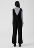 Boiled Wool Jersey V-Neck Jumpsuit