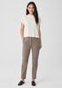 Cotton Blend Ponte Slim Pant