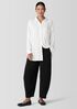 Silk Georgette Crepe Lantern Pant