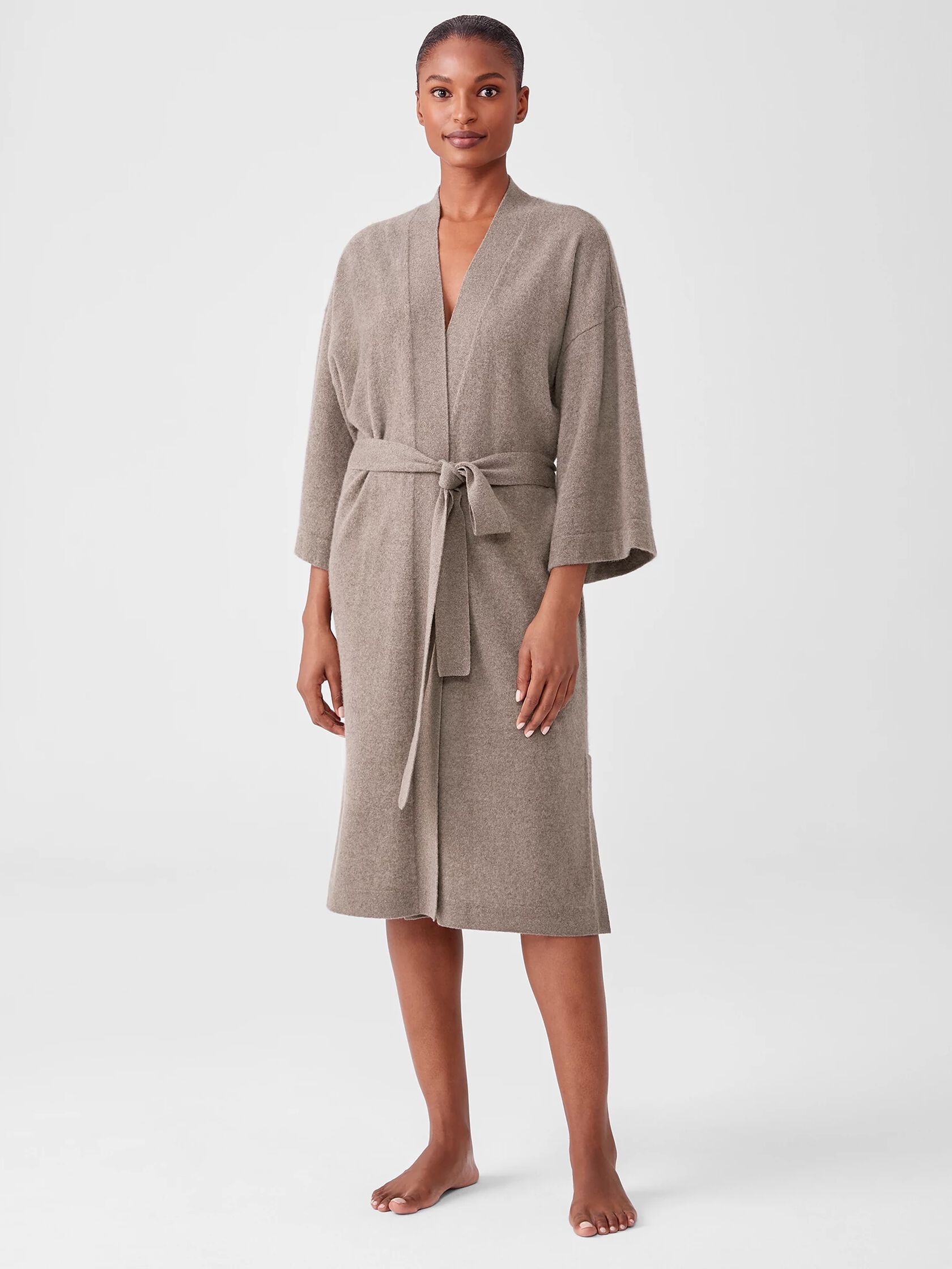 Brushed Cashmere Robe