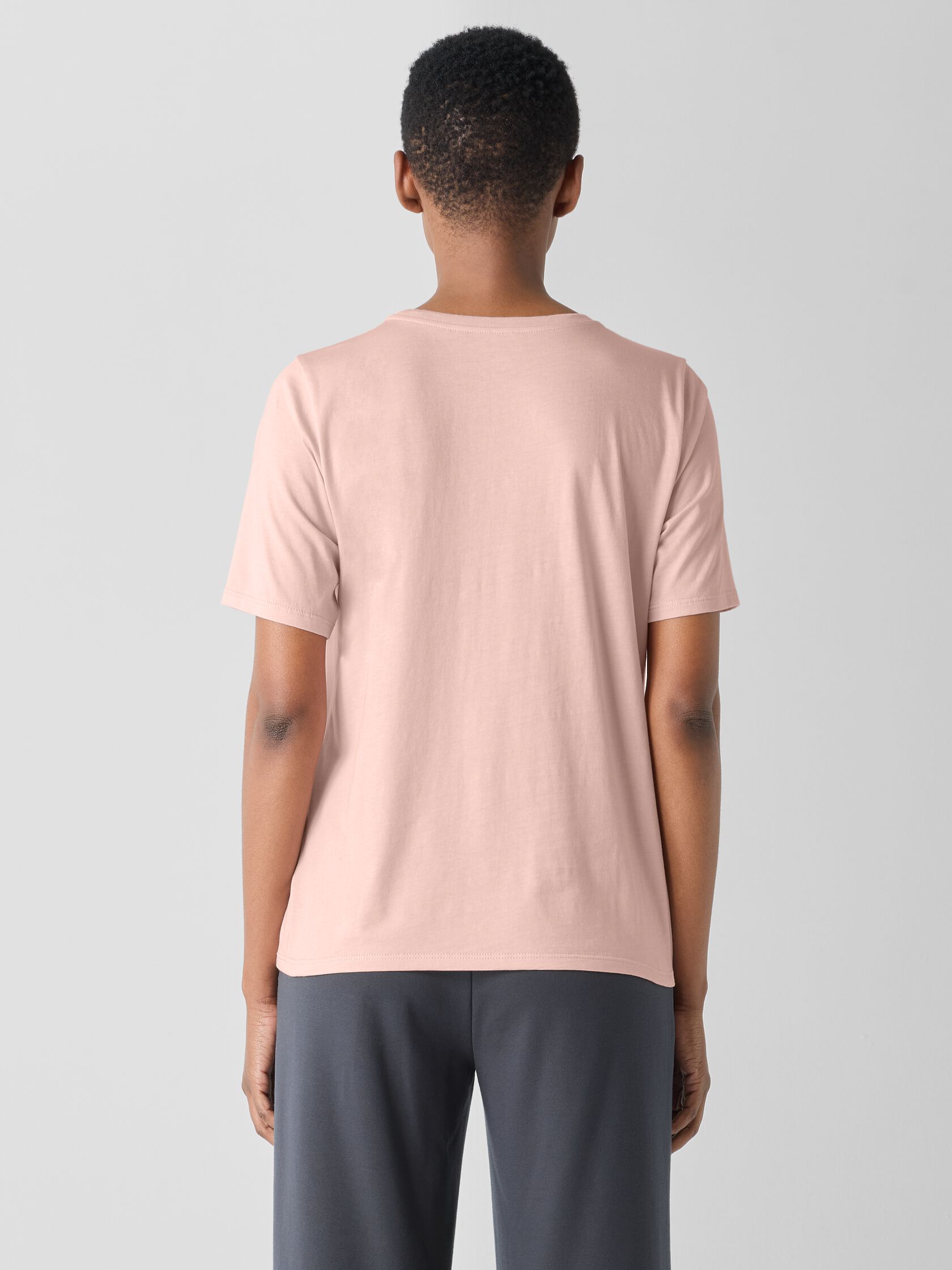 Organic Pima Cotton Jersey Round Neck Tee