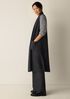 Lightweight Boiled Wool Shawl Collar Vest in Regenerative Wool