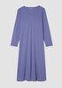 Organic Cotton Interlock V-Neck Sleep Dress
