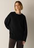 Cotton & Recycled Cashmere Crew Neck Long Top
