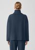 Cozy Brushed Terry Hug Funnel Neck Box-Top