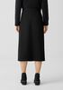 Boiled Wool Jersey Wrap Skirt