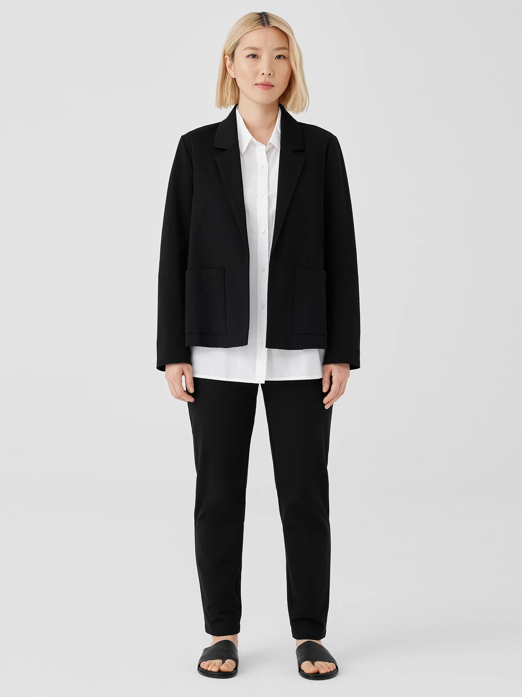 Cotton Ponte Blazer