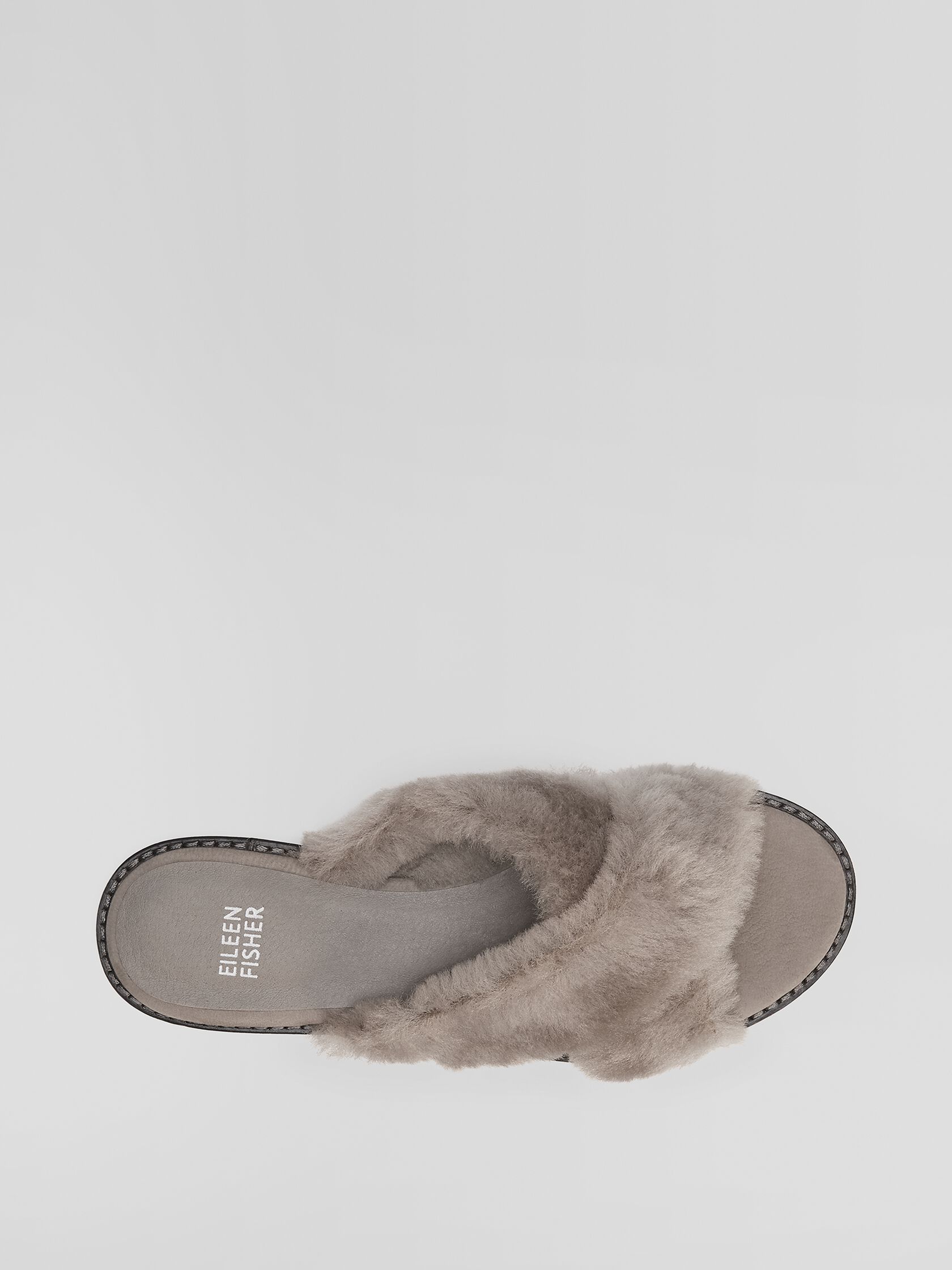 Cross Shearling Slipper