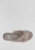 Cross Shearling Slipper