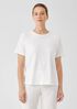 Organic Cotton Slub Crew Neck Tee