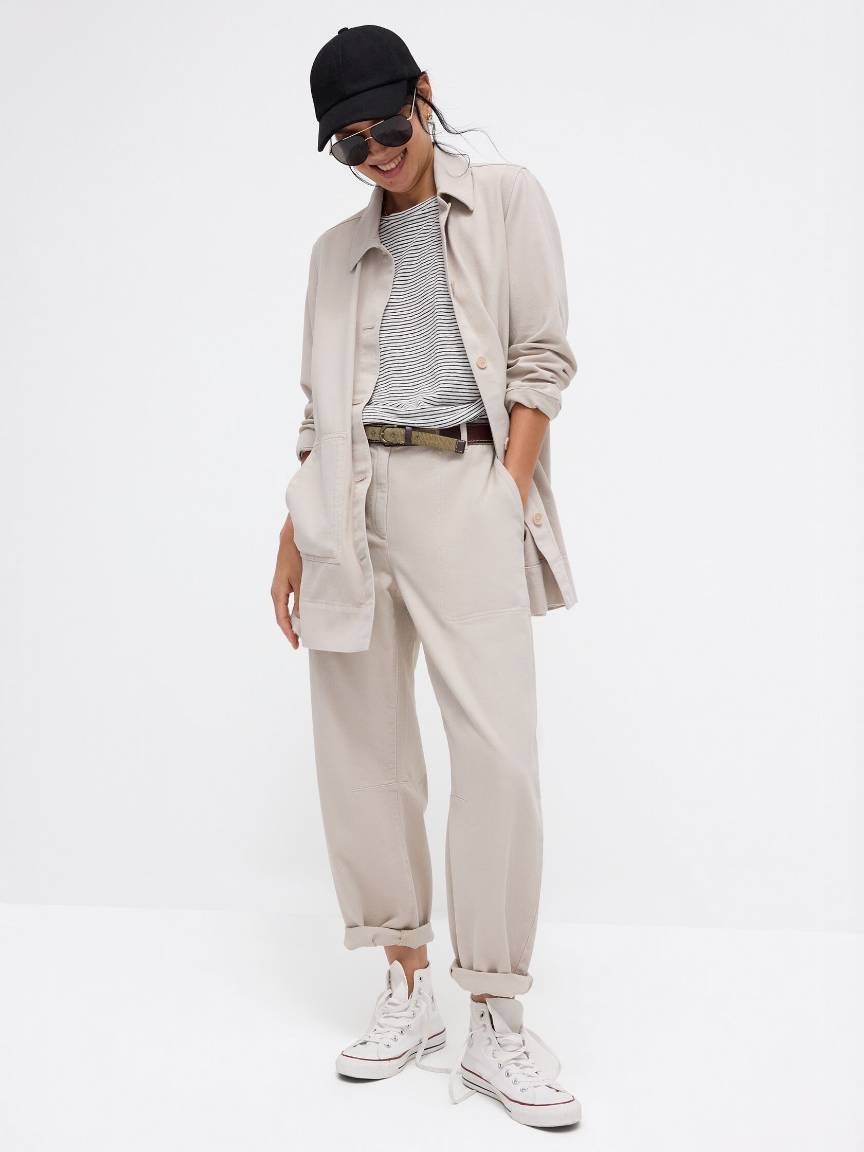Garment-Dyed Utility Cotton Arch Pant