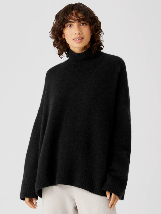 Cashmere Silk Bliss Turtleneck Box-Top