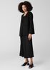 Cotton Blend Ponte V-Neck&nbsp;Blazer