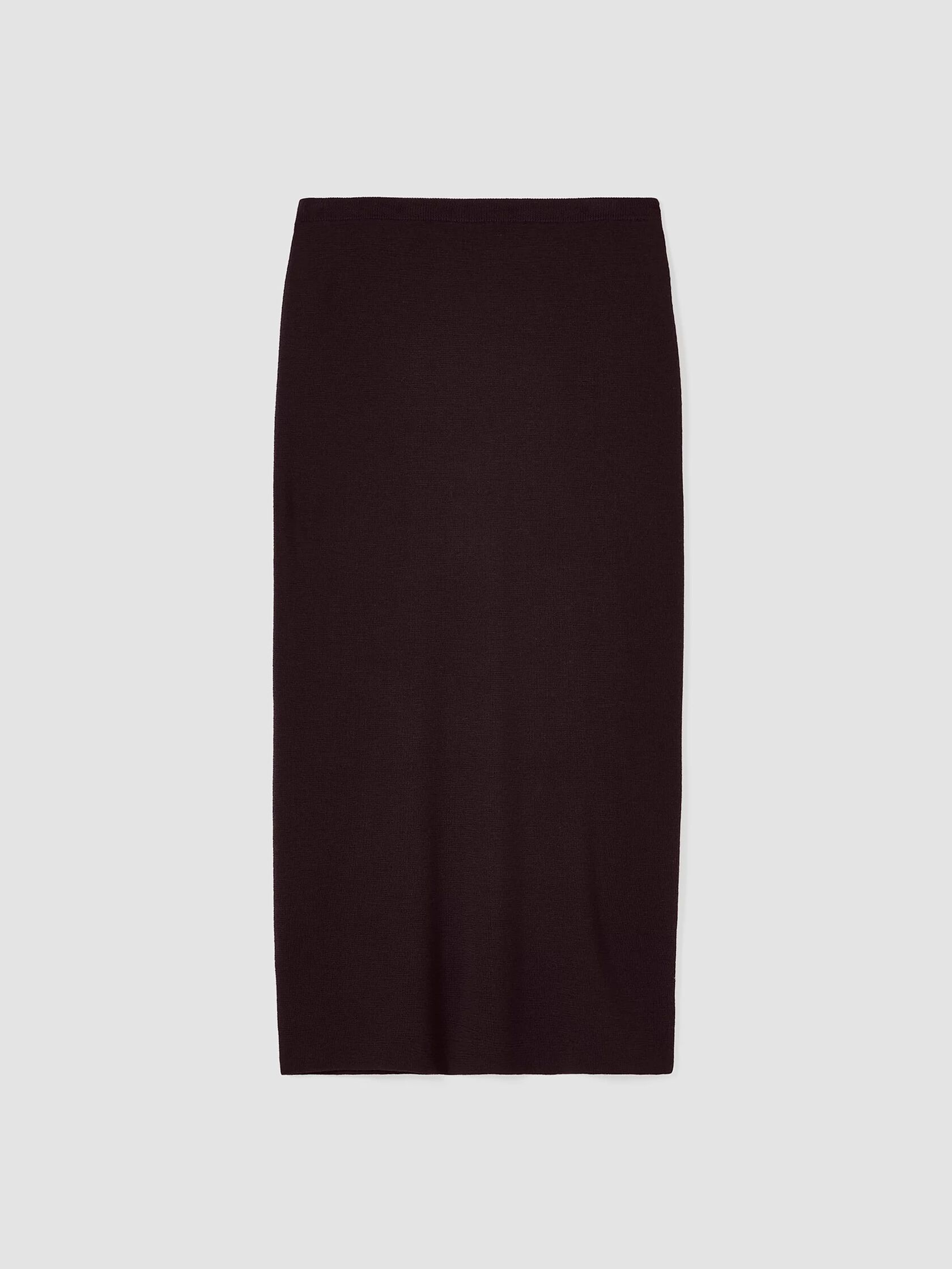 Merino Rib Pencil Skirt in Regenerative Wool