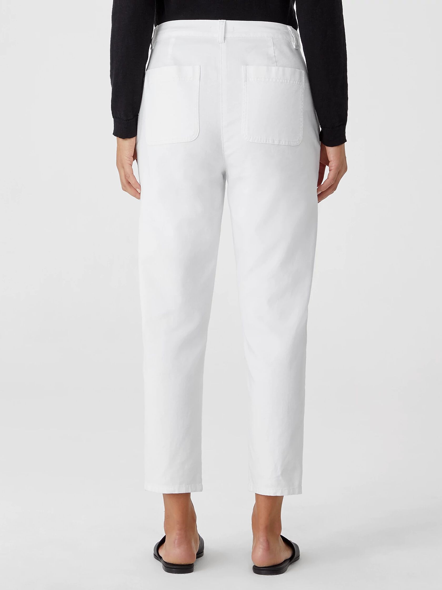 Organic Cotton Hemp Tapered Ankle Pant
