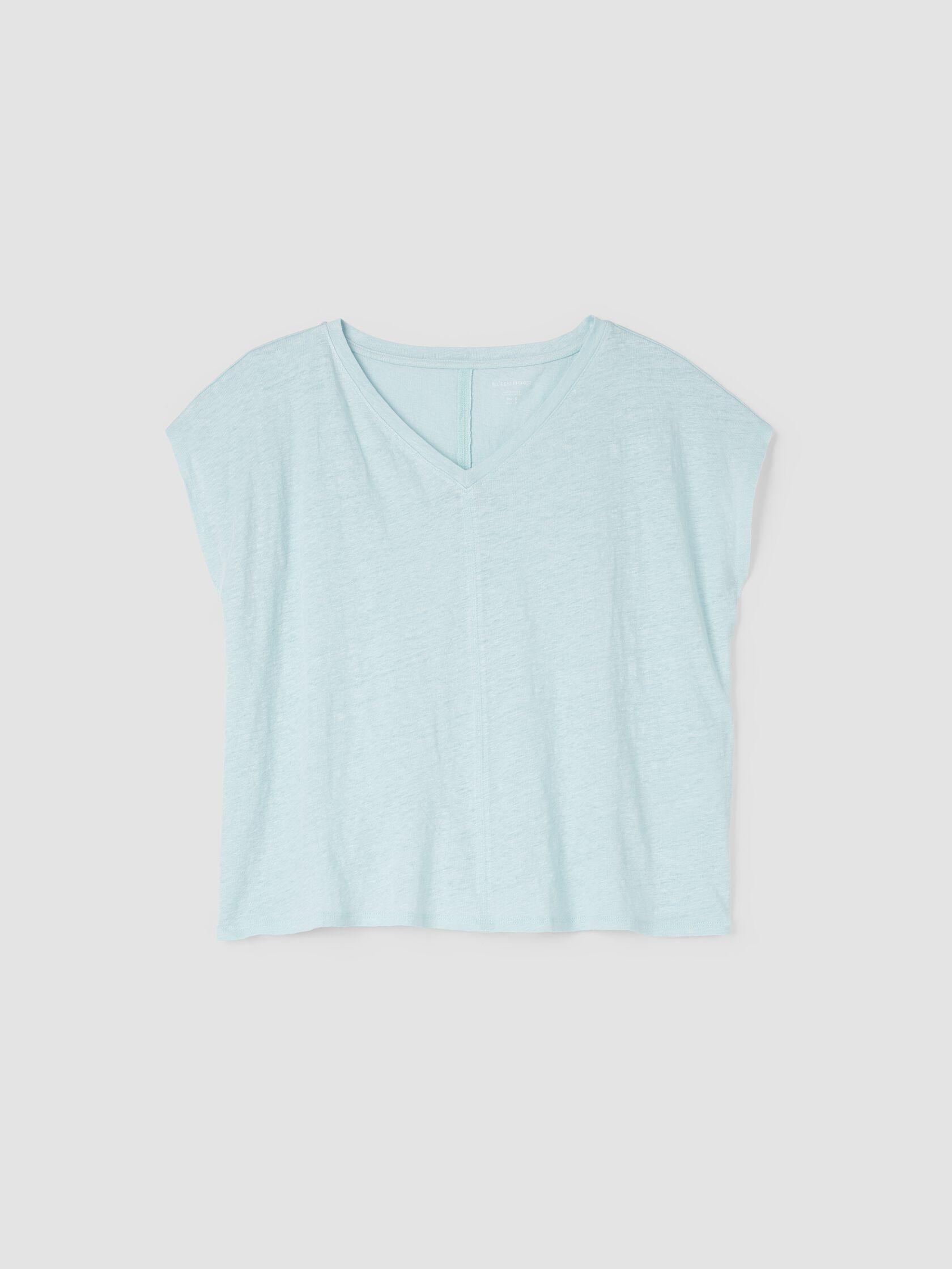 Organic Linen Jersey V-Neck Tee