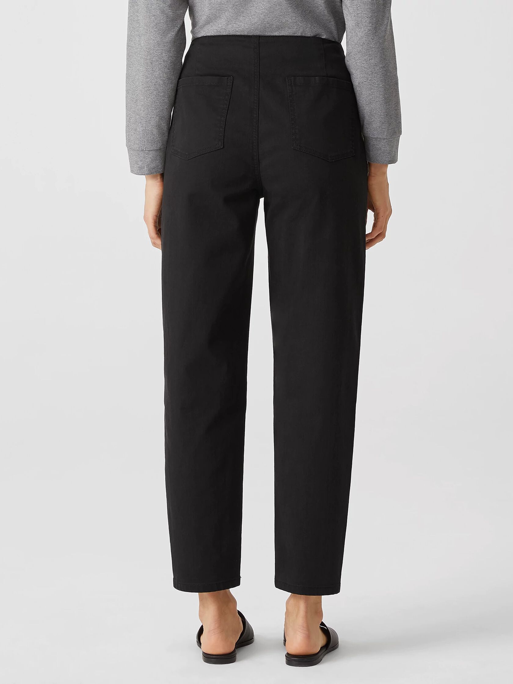 Organic Cotton Denim Tapered Pant