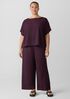 Woven Plissé Dolman Sleeve Top