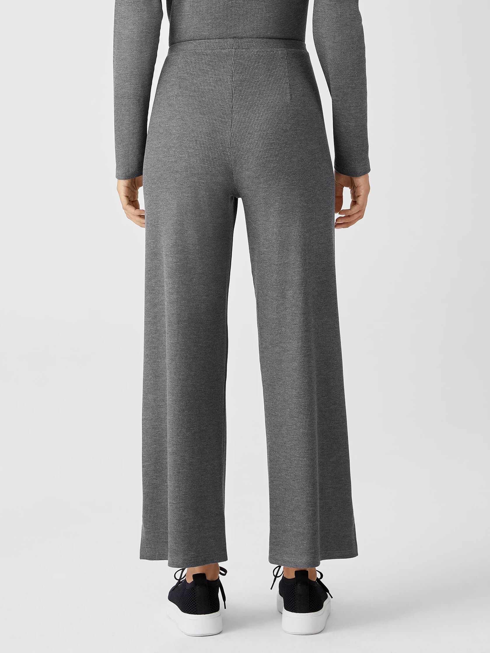 Cozy Waffle Knit Straight Pant