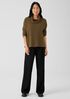 Organic Cotton Chenille Turtleneck Top