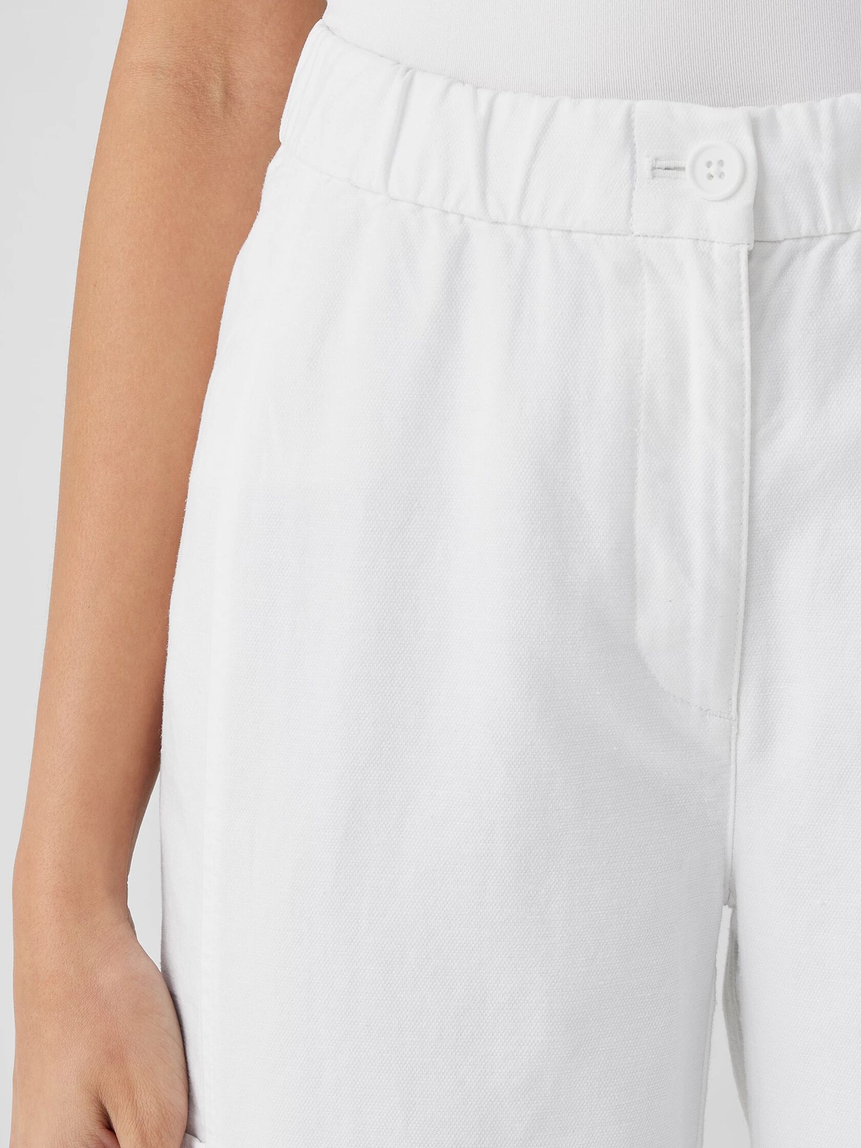 Cotton Hemp Stretch Lantern Pant