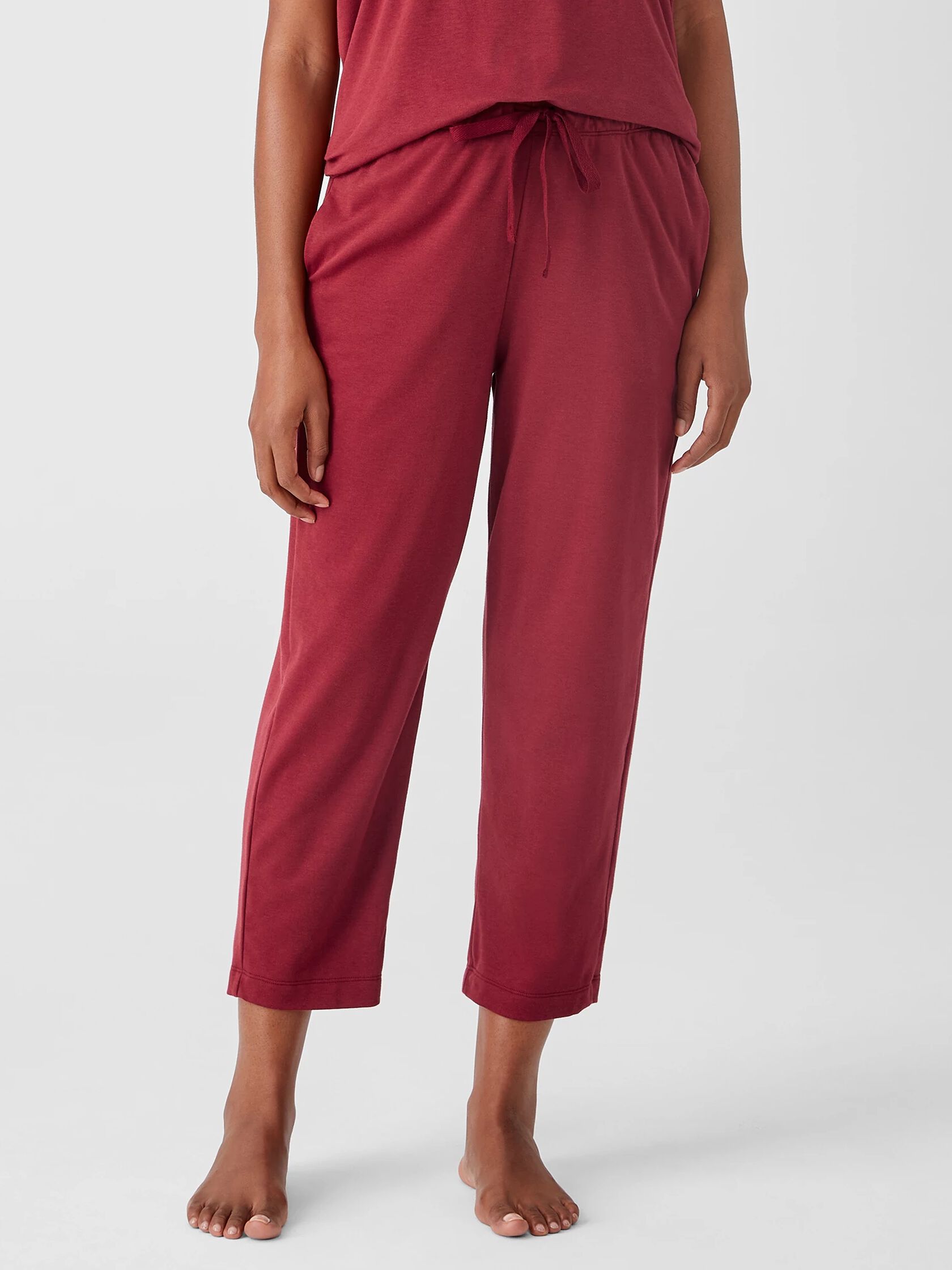 Cozy Organic Cotton Interlock Slouchy Pant