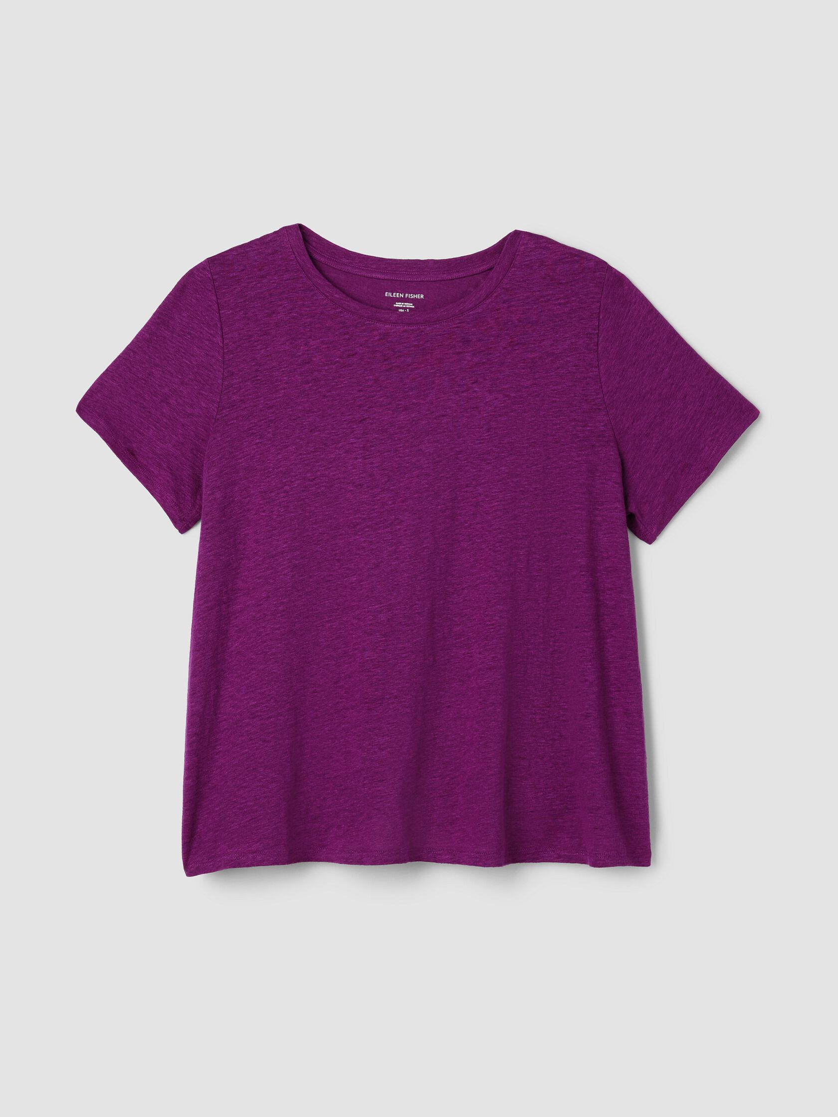 Organic Linen Jersey Crew Neck Tee