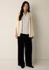 Cashmere Fluff High Collar Cardigan
