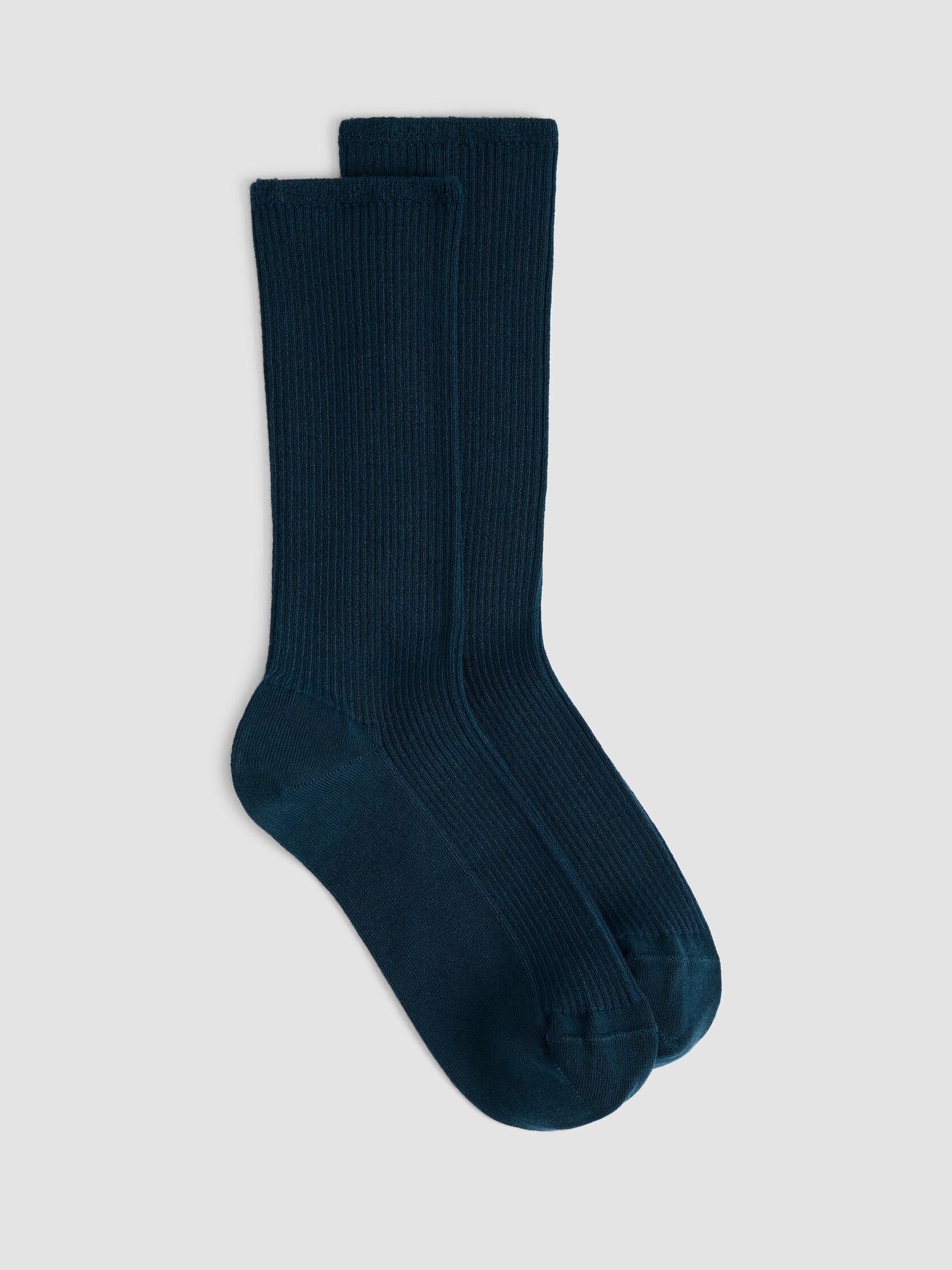 Ribbed Knit Trouser Sock