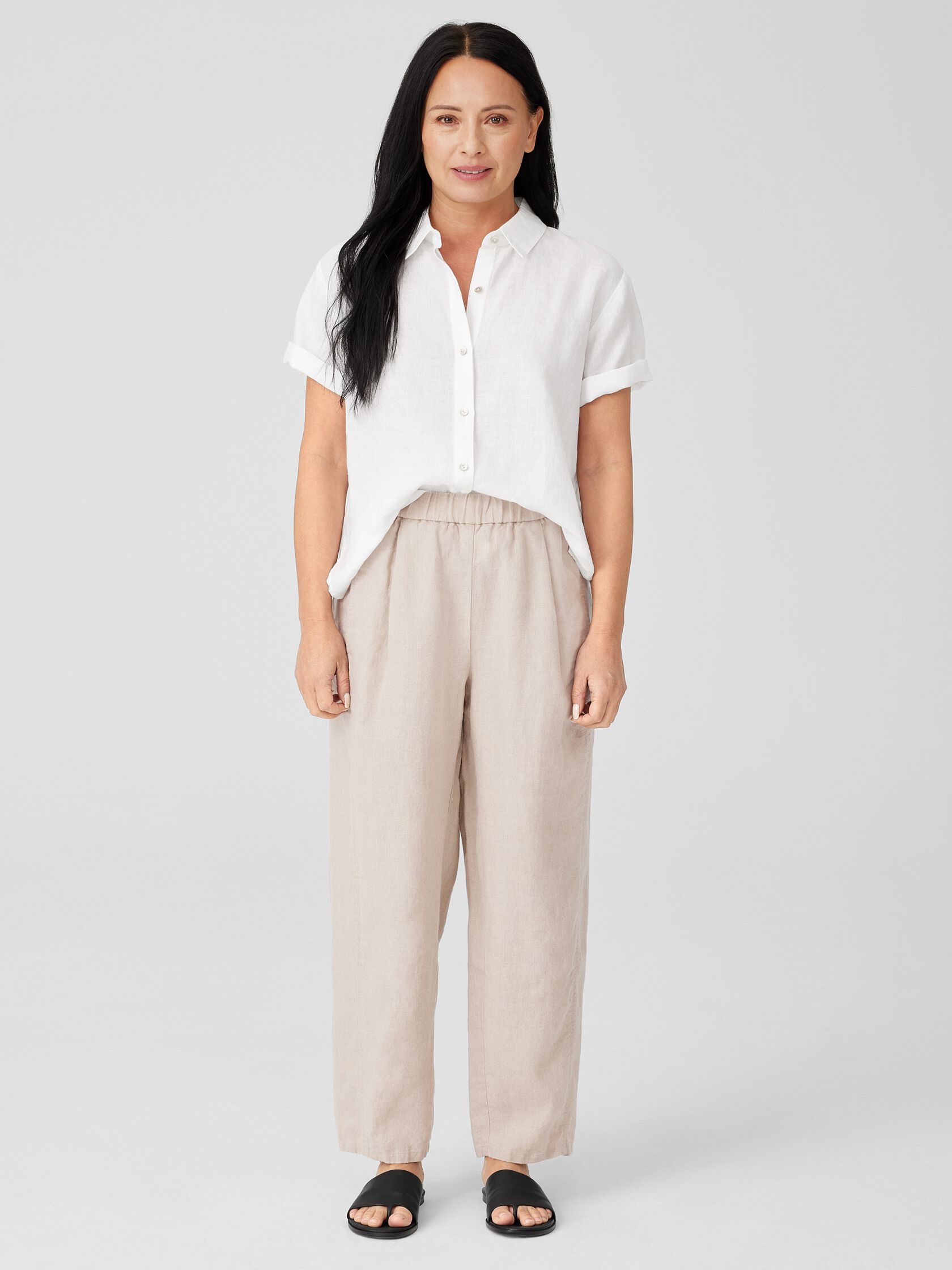 Organic Linen Lantern Pant | EILEEN FISHER