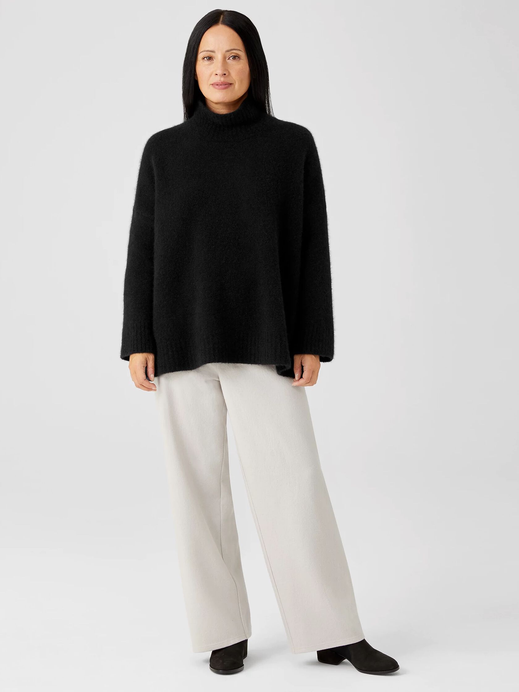 Cashmere Silk Bliss Turtleneck Box-Top