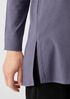 Stretch Jersey Knit Crew Neck Long Top