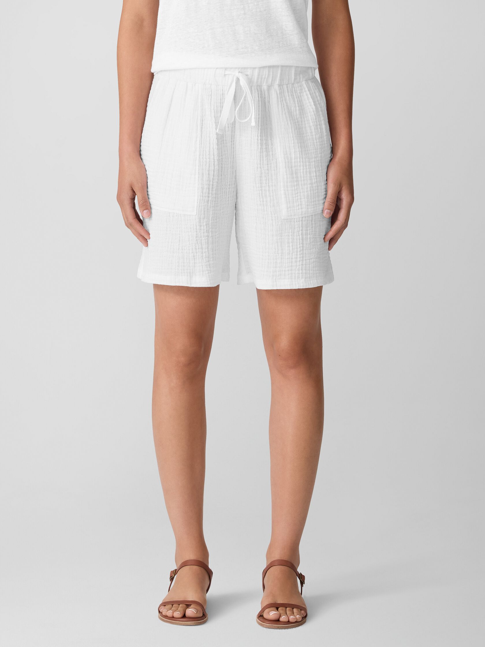 Organic Cotton Lofty Gauze Walking Shorts