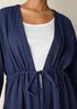 Striped Organic Cotton Gauze Caftan