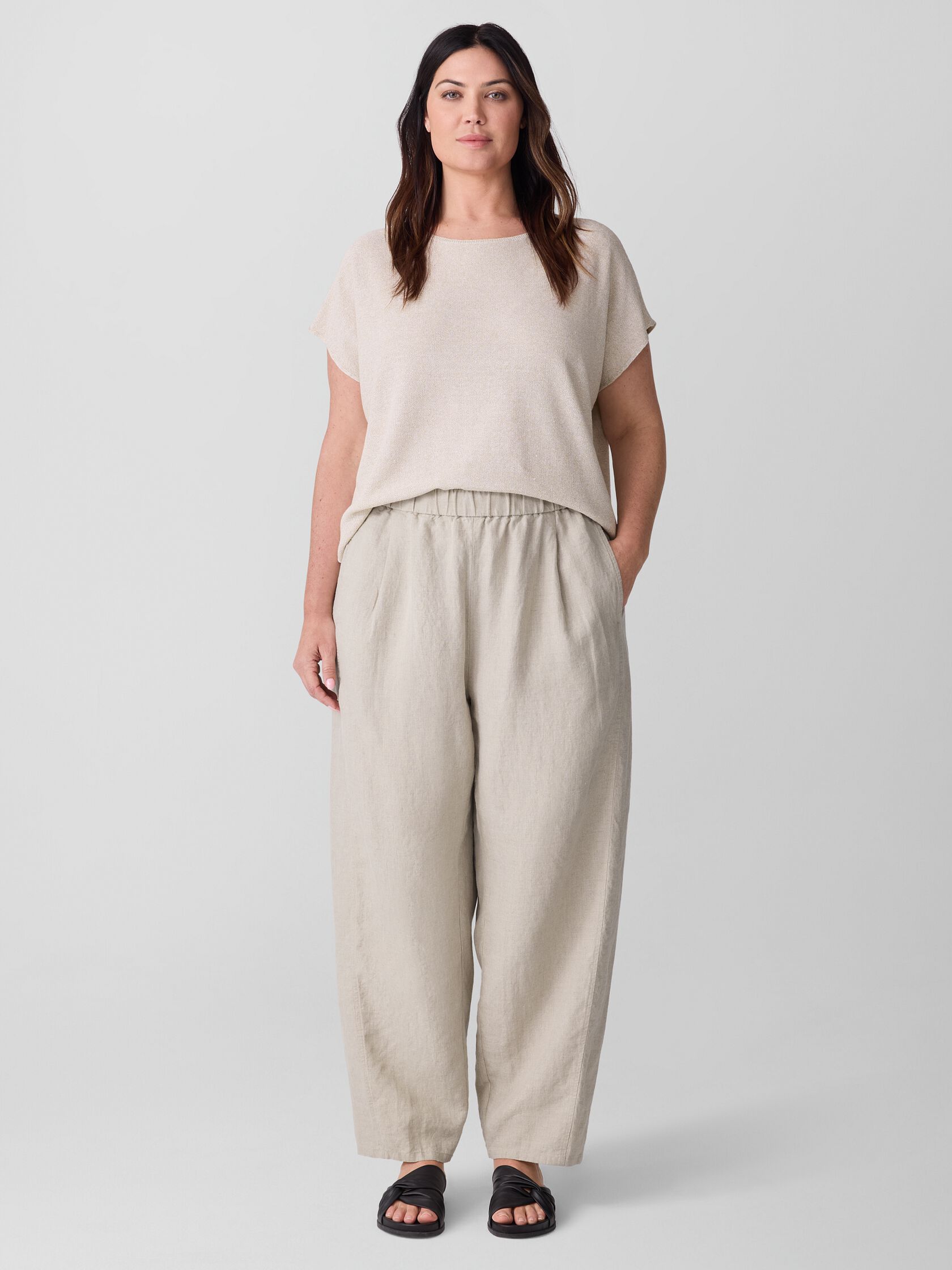 Organic Linen Lantern Pant