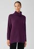 Cotton and Recycled Cashmere Turtleneck Top