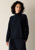Garment-Dyed Organic Cotton Terry High Neck Top
