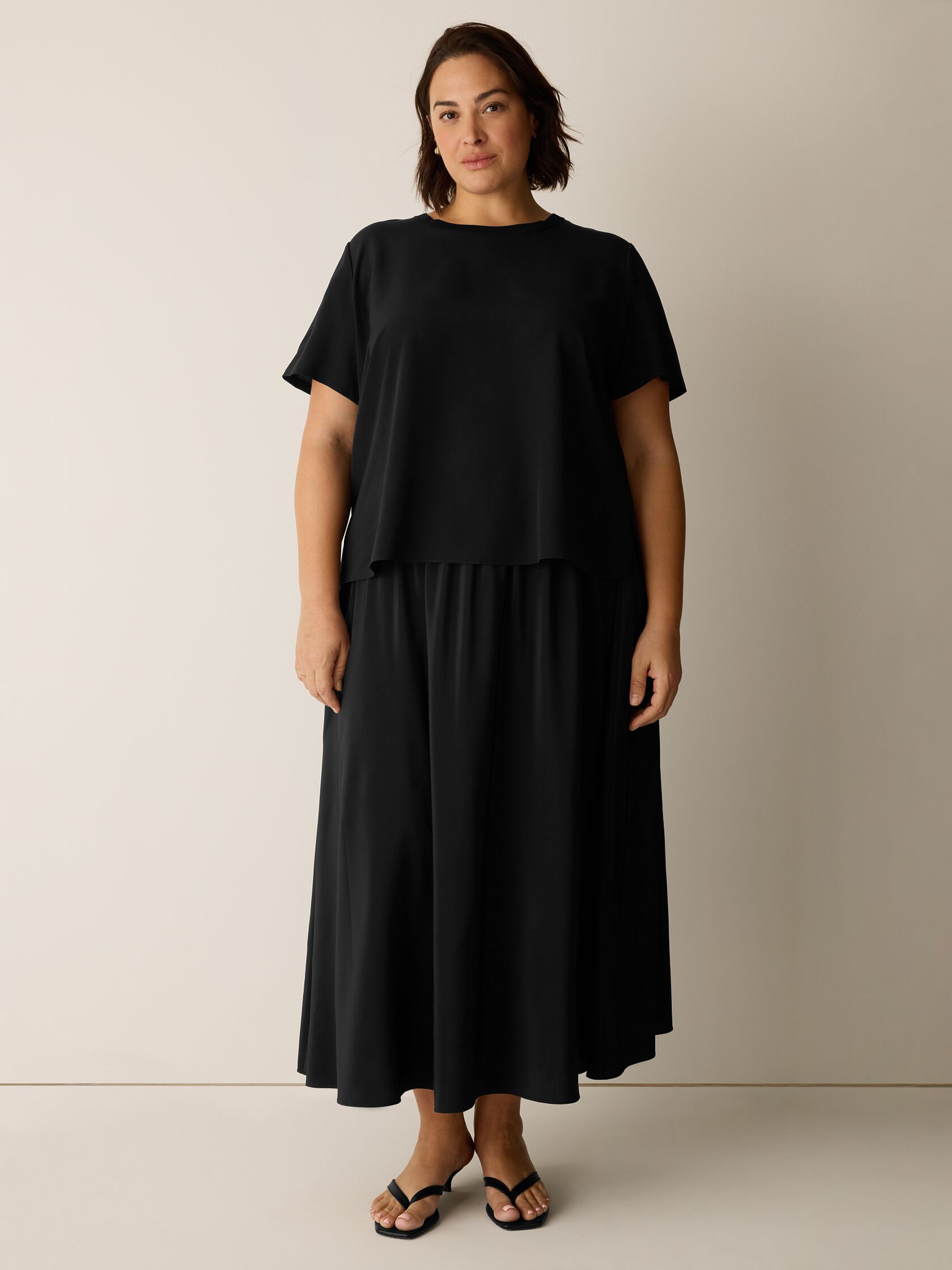 Silk Crepe de Chine Bold Tee